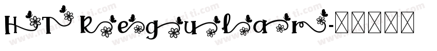 HT Regular字体转换